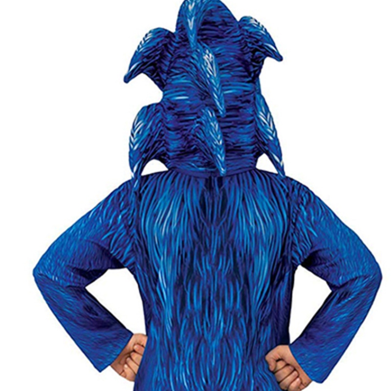 Halloween Party Game Cosplay Children Blue Sonic Sonic Cartoon Sonic The Hedgehog Costume