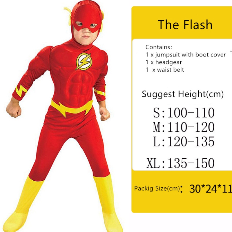 Costume per prestazioni cosplay Halloween il costume muscolare flash body