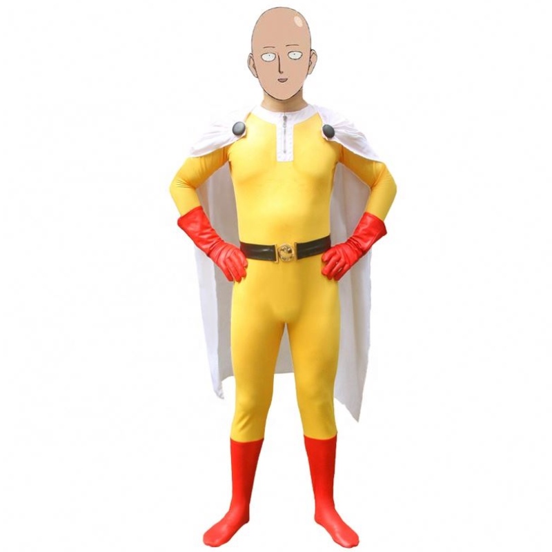 Popolare più hot più hot di Halloween Party Kids&ADULTS TV Supereroe turista con cosplay di mantello One Punch Man Saitama Costume Cartoon Saitama