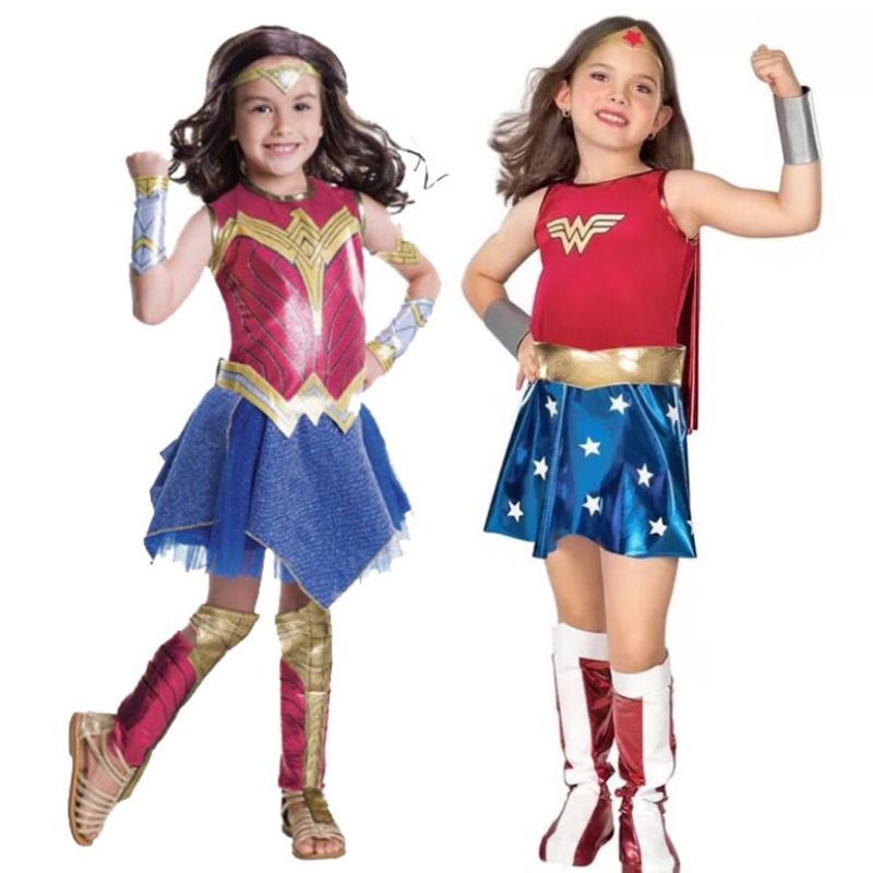 Baige Girls Wonder Woman Costume Set Halloween Set Princess Party Dress Cambia