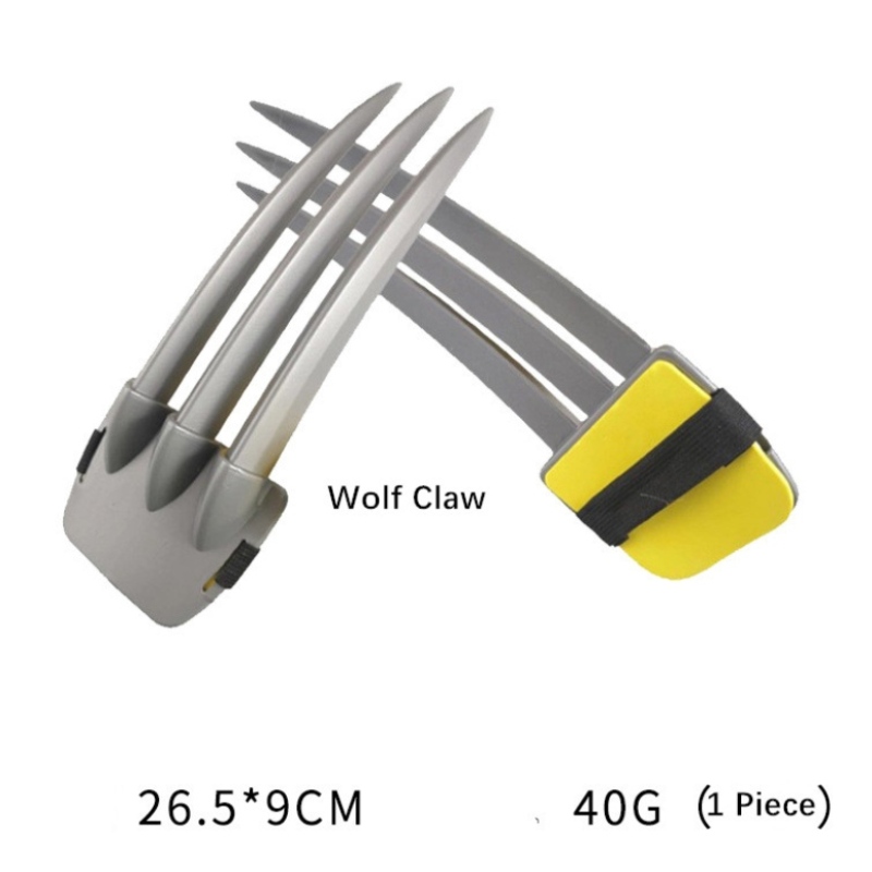 Wolverine Plastic Plastic Claw Facepiece Arma di Halloween Cosplay Party Giocattoli