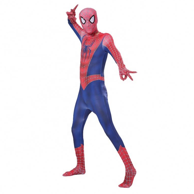 Set di zipper Halloween TV&movie Superhero Jumpuit Performance Wear Spider-Man Costume With Hestgear