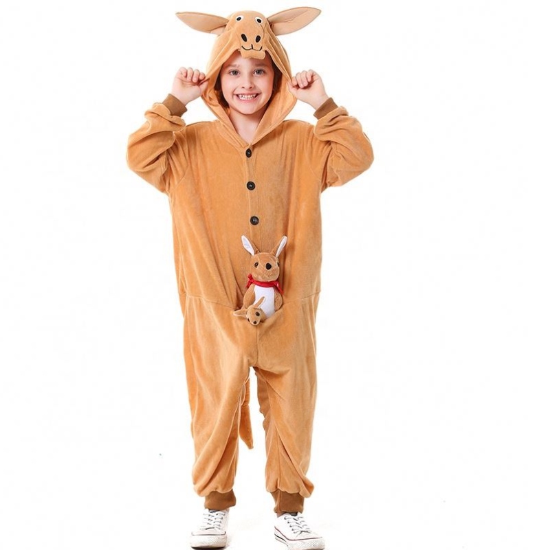 Bambini Cosplay Cosplay Baby Genitore-Child Abito Animal Abito per bambini in costume da mascotta con cappuccio con cappuccio