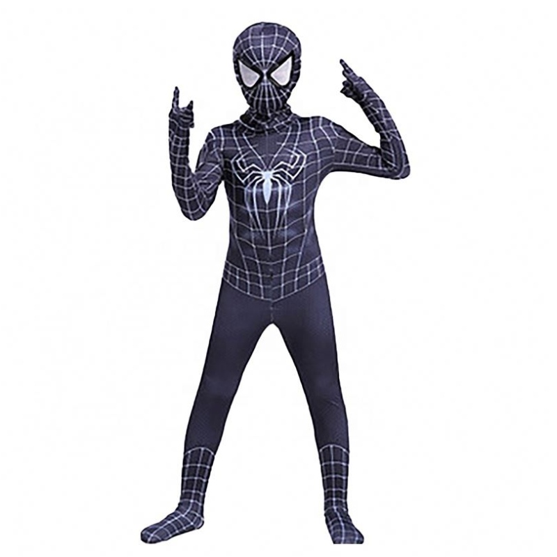 Fancy Fancy Black Halloween Clothes for Kids&ADULTS TV&film Superhero Cosplay Factory Traje Spider Man Suit