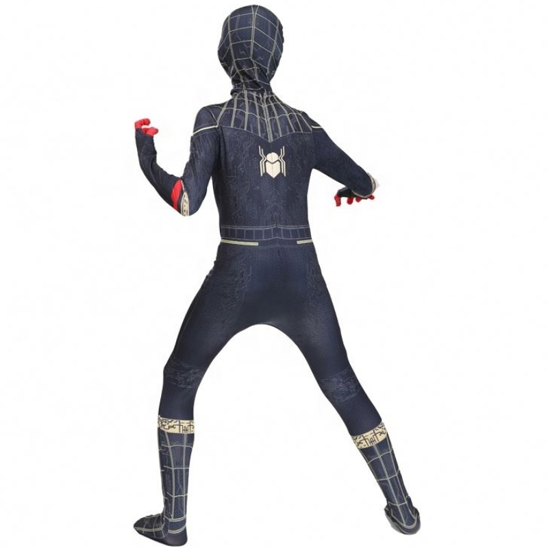 Tuta di fantasia per adulti e bambini Halloween Cosplay Bodysuit Red Black Spandex 3D Stampato Abbigliamento Spider Man Costume Spiderman