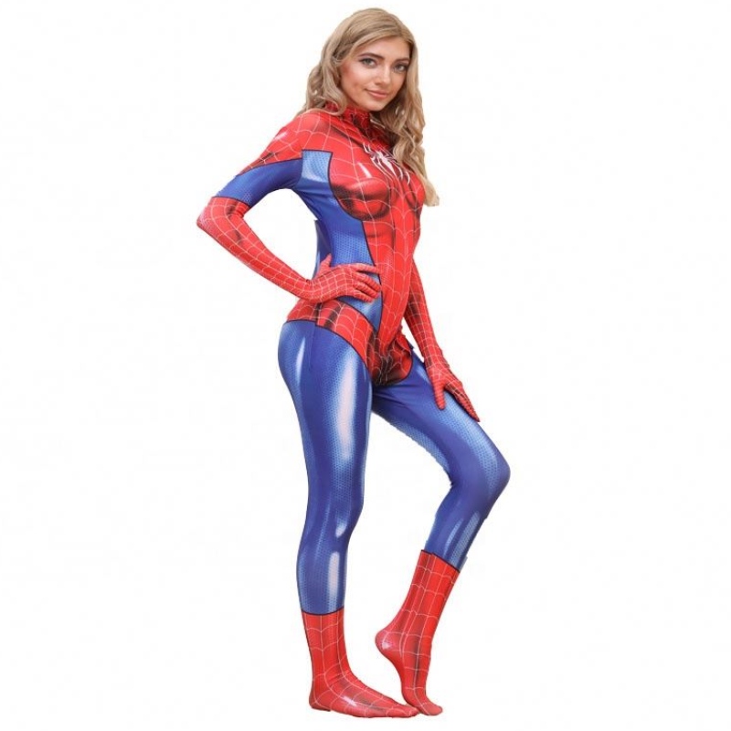 Set di costumi da film all'ingrosso Plus size Halloween per la donna Spiderman costumi di costumi