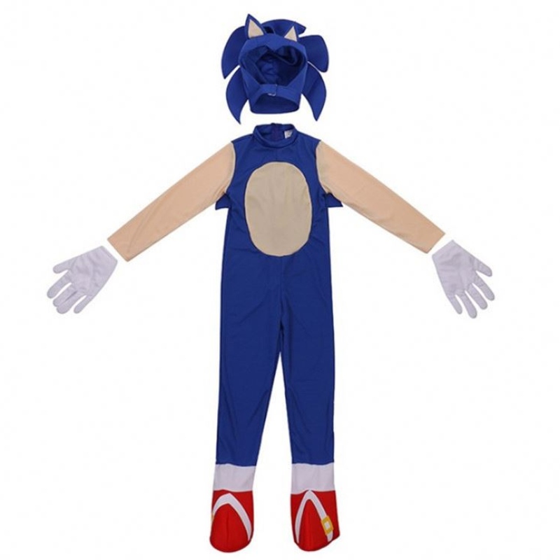 Costume di Sonic Halloween per bambini Sonic The Hedgehog Cartoon Sonic Boy Cosplay Game Performance Costume