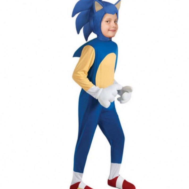 Costume di Halloween di Halloween Sonic The Hedgehog Cartoon Sonic Boy Cosplay Game Performance Costume