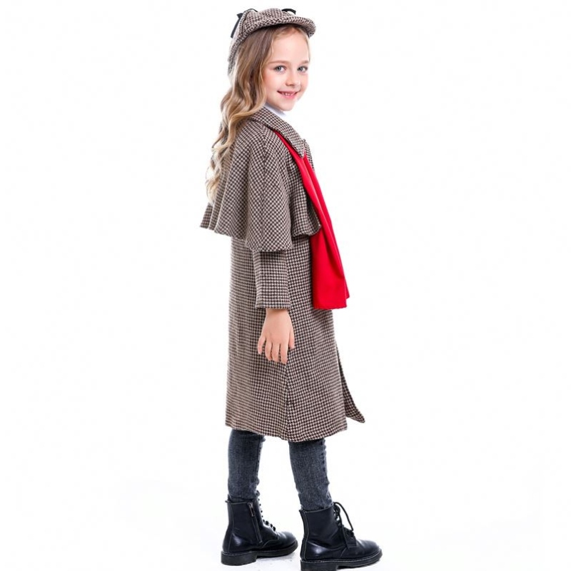 Girl Boy Detective Sherlock Holmes Role Play Sherlock Holmes Costume per ChildHCBC-012