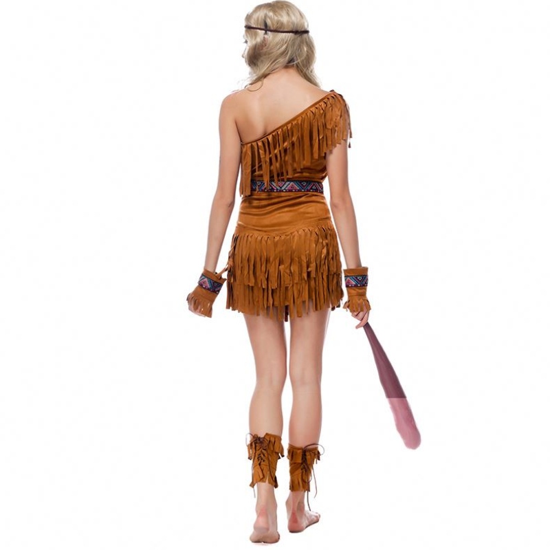 Halween Women Pocahontas Huntress Native Indian Costume