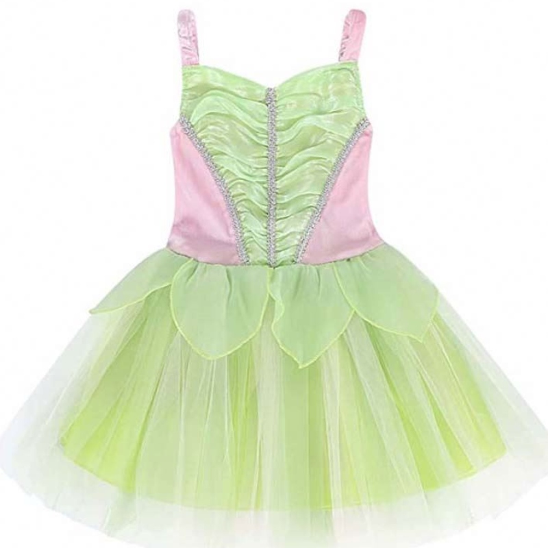 Halloween Cosplay NABINE GASCHI PARTIZZA GRANDE FLOORE VERDE FAIRA TINKER BELL BELL CANTRO con ali farfalle Imposta HCTB-005