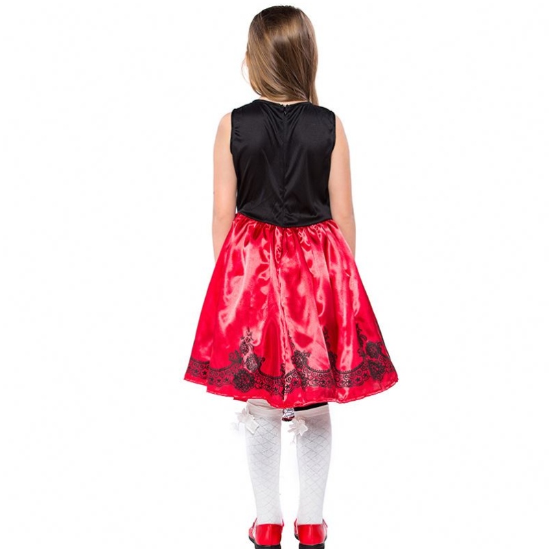 RAGAZZE BAMBINI HALLOWEEN COSTUME PICCOLA ROSSO ROSSO PER GIURLI DGHC-087