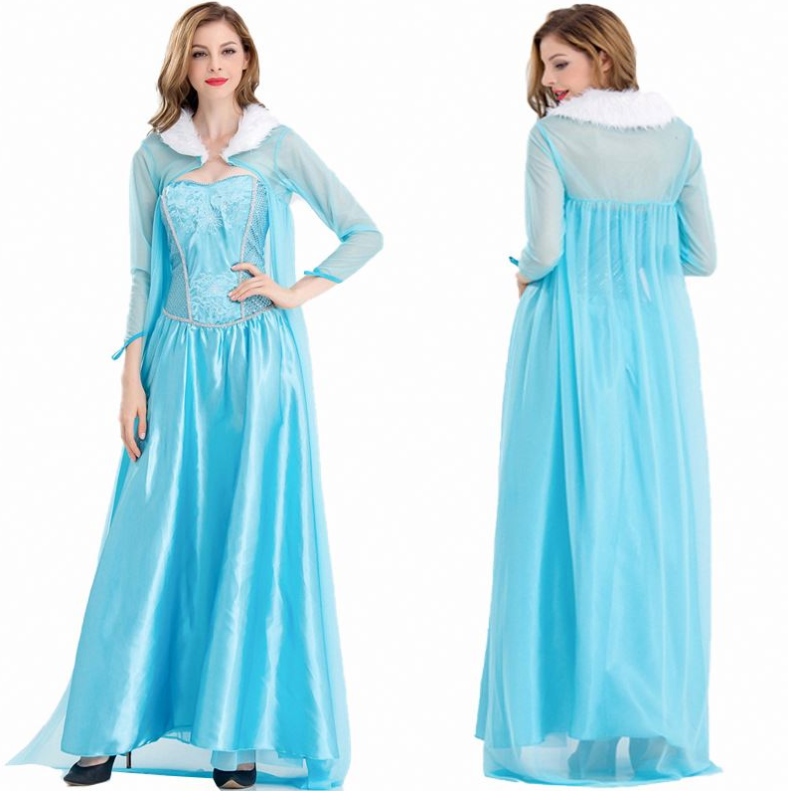 2022 Abbigliamento Costume per adulti Donne mascherano la regina dellaneve elsa costume per adulto HCGD-056