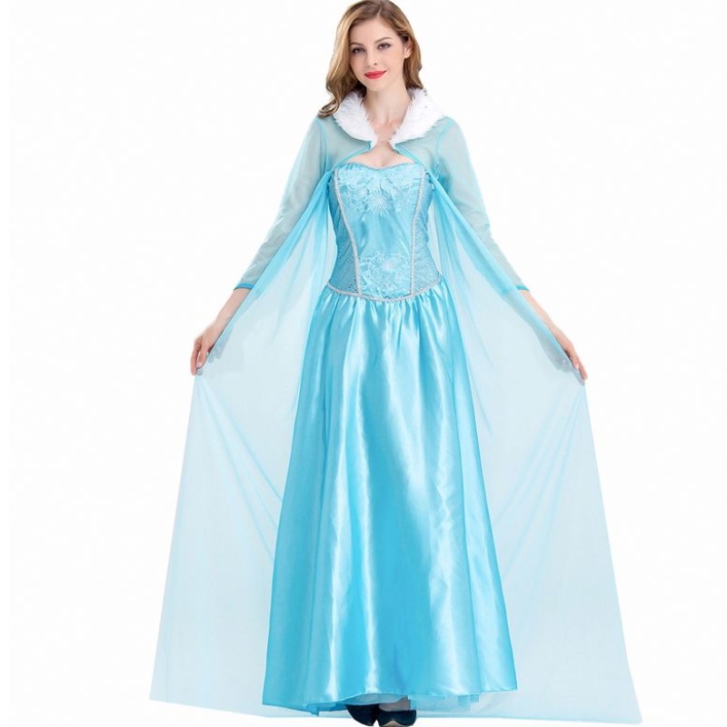 2022 Abbigliamento Costume per adulti Donne mascherano la regina dellaneve elsa costume per adulto HCGD-056