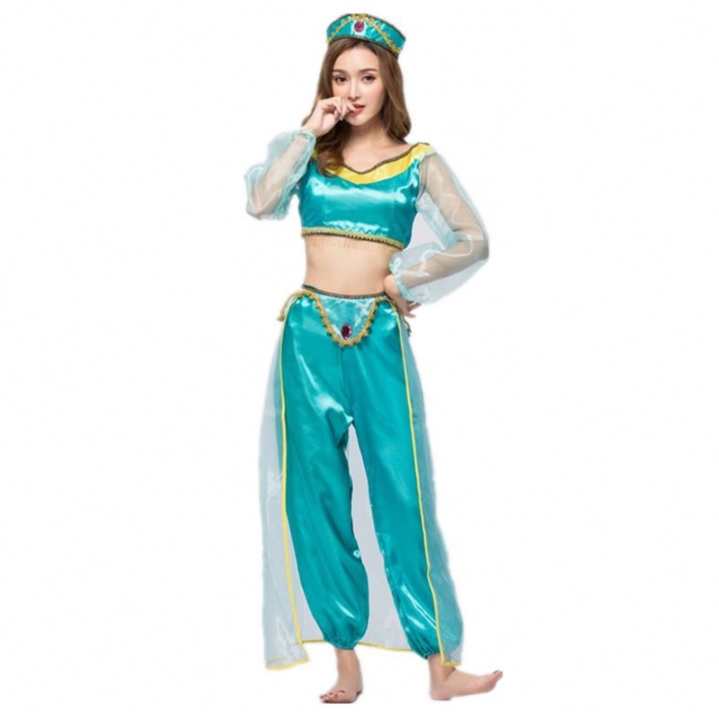 Cosplay Women Halloween Principessa Arabica Aladdin Adult Jasmin Costume Hcal-009