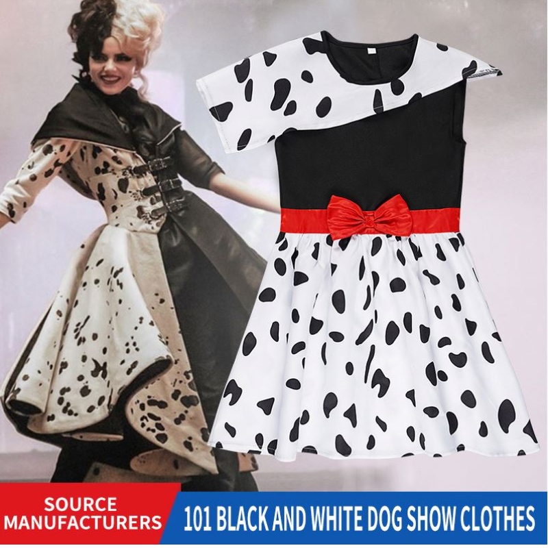 2022 Abbigliamento per cosplay Nuovo Fashion Black and White101 Skirt fedeltà Costumi di costumi di Halloween all'ingrosso