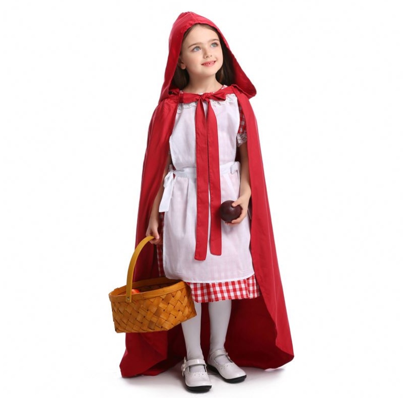 Novelties Children Abbigliamento da fiaba da fiaba Little Rosso Cappuccetto costume DGHC-071