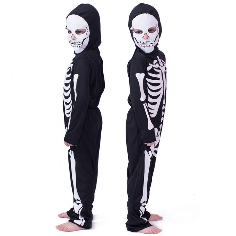 Halloween temibile vestirsi Scheletro Girl Boy Kids Bones Costume HCVM-002