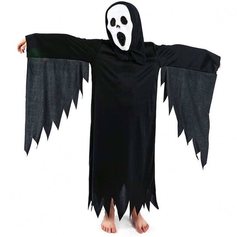 Halloween Stupt Cosplay Suit Boys Creepy Phantom Dress Up Ghost Costume Halloween HCVM-003