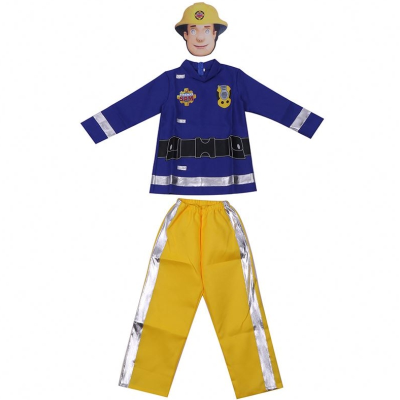 Fireman Sam Small Rescue Children suona le esibizioni vestiti per bambini cosplay costumi di Halloween