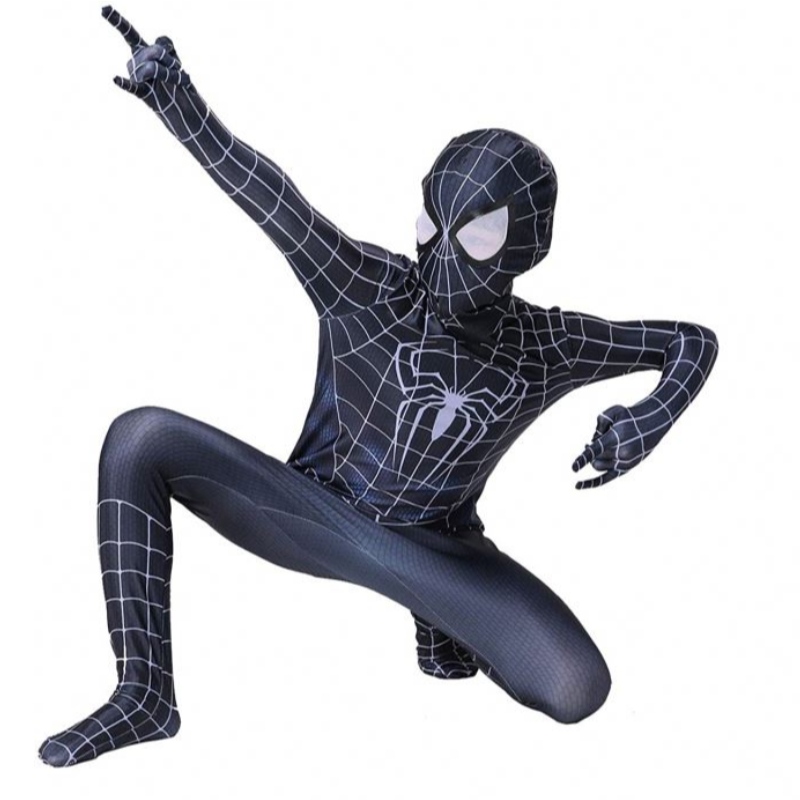 Abito da fantasia in costume ragno di alta qualità per adulti e bambini costume rossanera spandex 3d cosplay abbigliamento