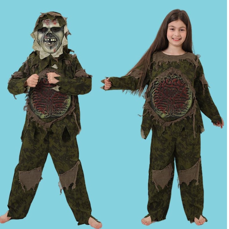 Kid \\ 's Halloween costume da zombi cosplay boy mostro costume maschera horror vestiti zombi