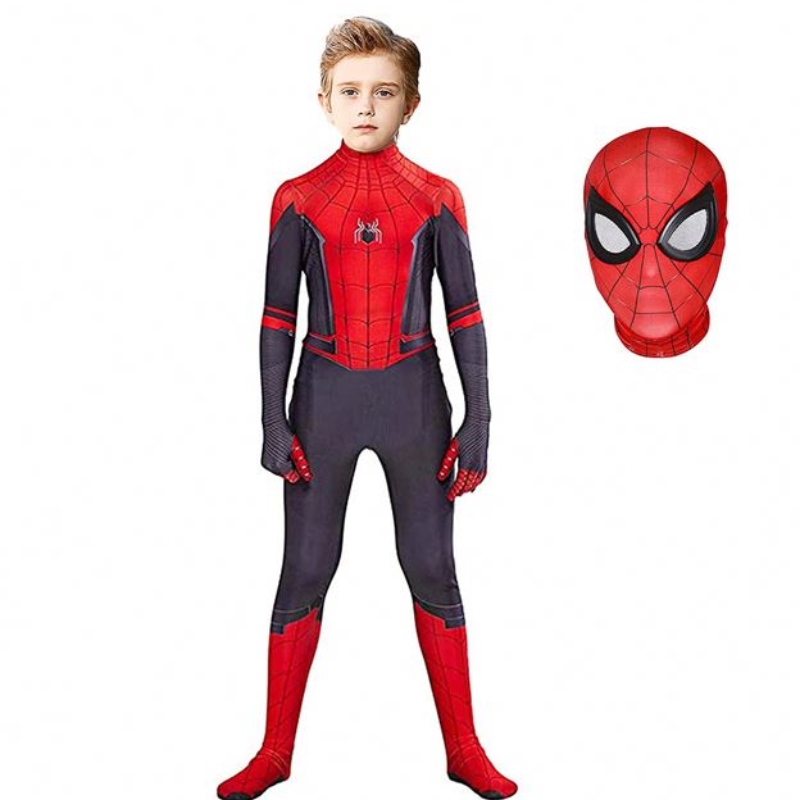 Spiderman Costume Bodyuit for Kids Spandex Zentai Halloween Cosplay saltice 3D stile 3d