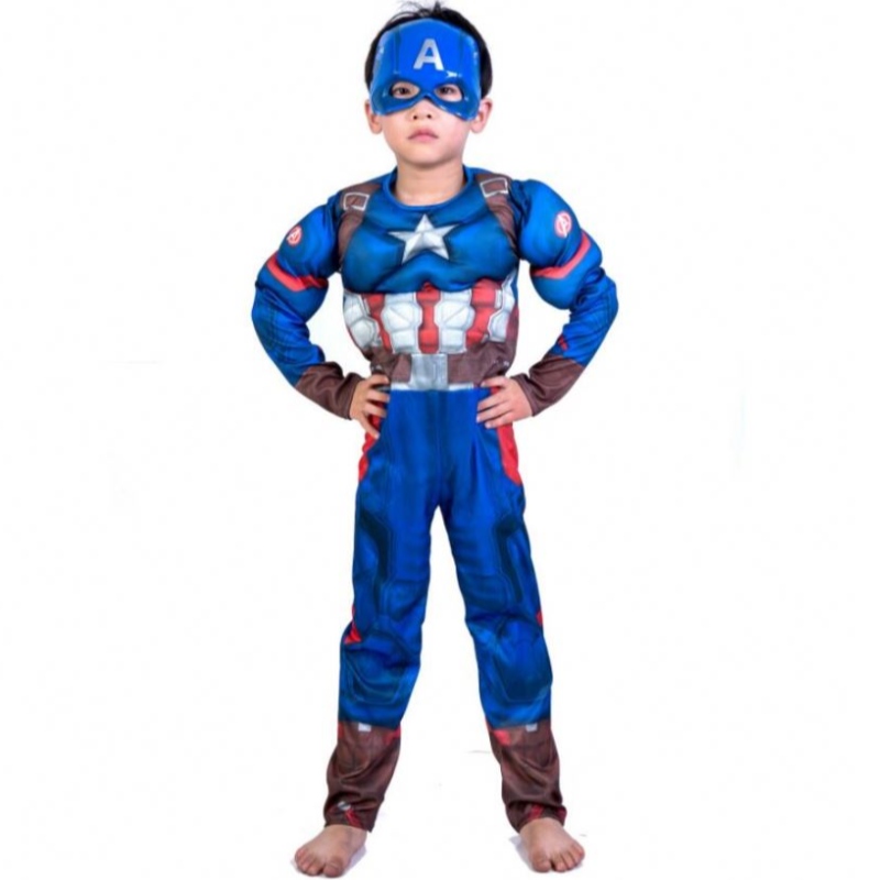 Ragazzo supereroe per bambini capitano muscolo costume bambino cosplay super Halloween costumi per bambini ragazze ragazze