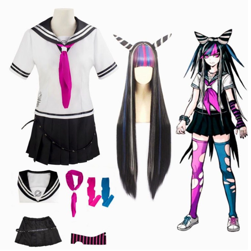 Anime Super Dangan Ronpa 2 Danganronpa Ibuki Mioda Abito Uniforme Costume Cosplay