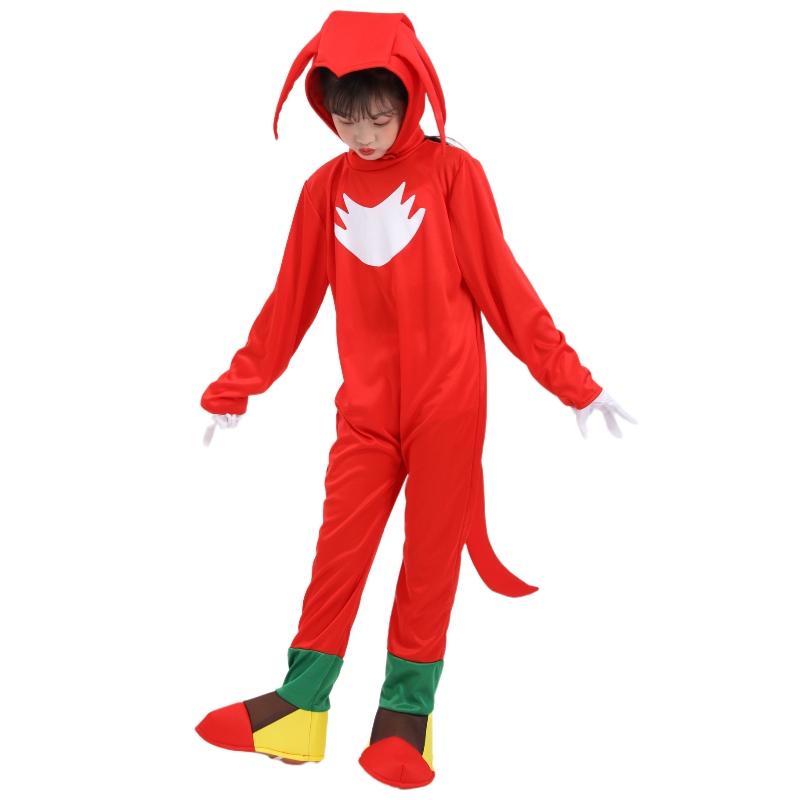 Costumi di performance del palcoscenico per bambini Red Sonic Halloween Costume per bambini