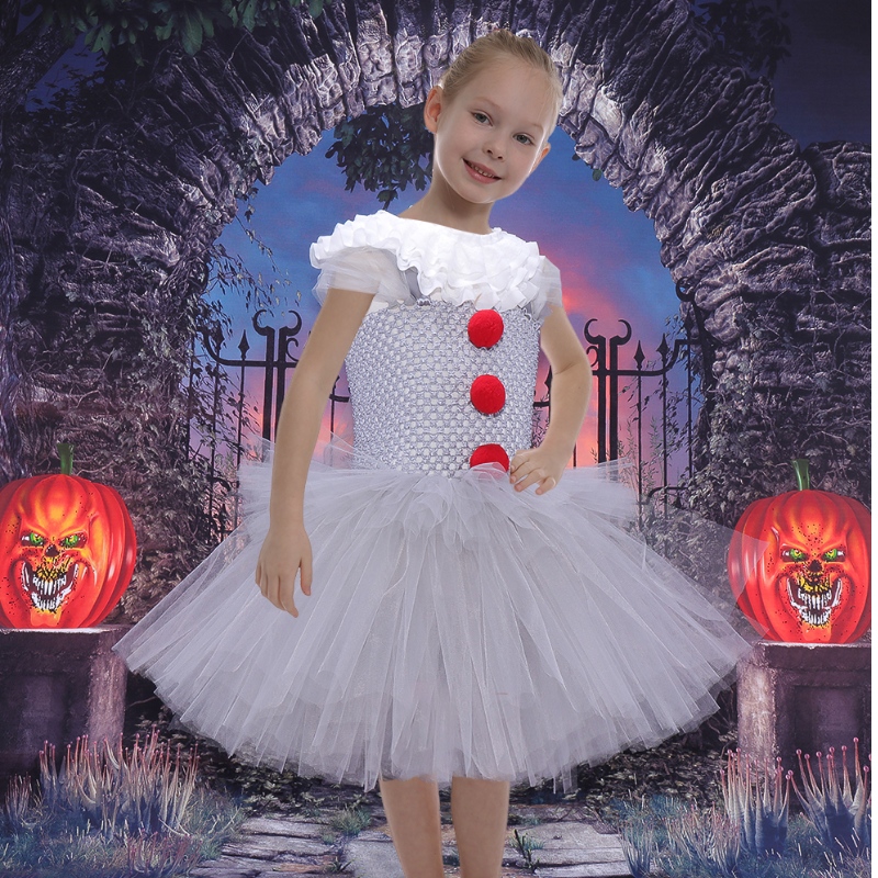 Amazon Hot Selling Girls COSTRAY COSTUME TUTU Abito per la festa di Halloween