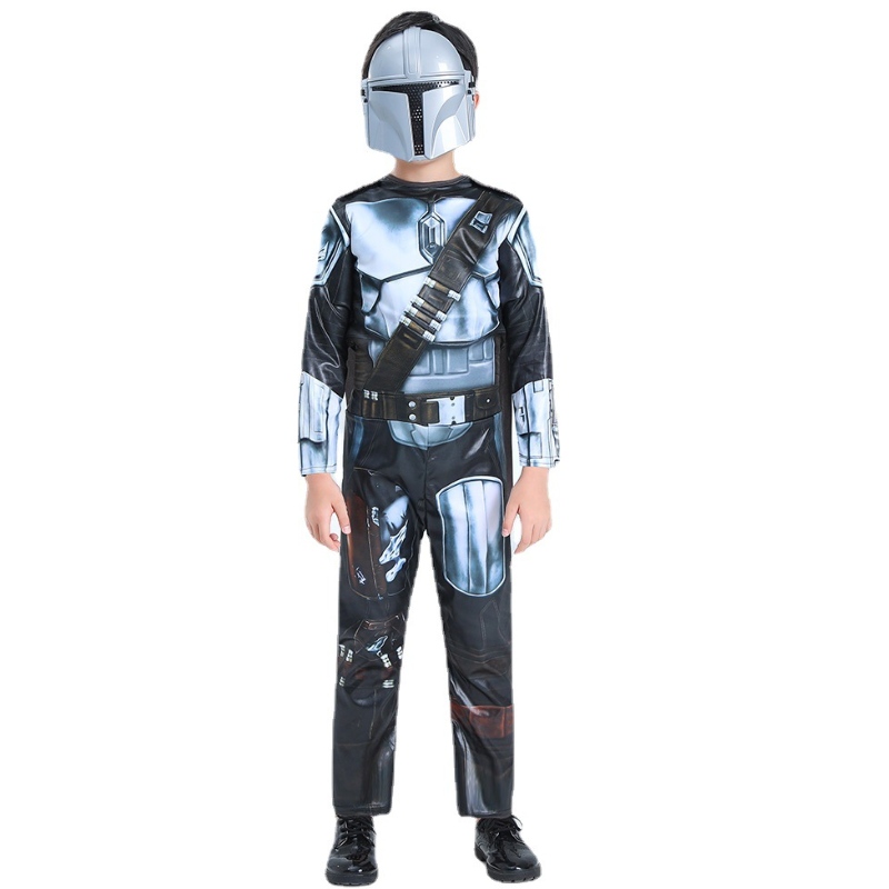 Mandalorian Costume Kids Taglie per giovani vestire il cosplay Halloween