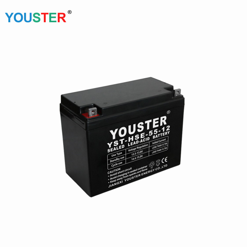 Produzione di batterie di piombo Produzione di ciclo profondo AGM 12V55AH batterie 12V 55A AH PATTERA