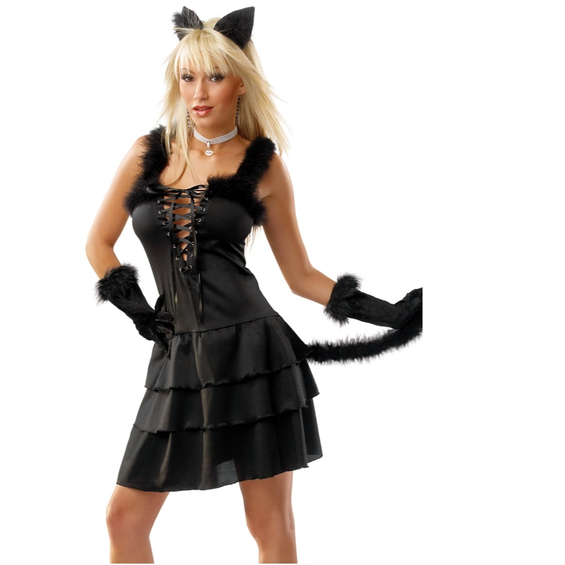 COSTUME DI HALLOWEEN CAT NERO