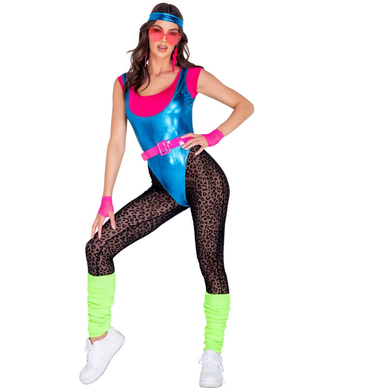 80S GLAM WORKOUT BABE COSTUME