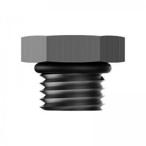 Blocco Off Cap Maschio Adattatore Fitting Plug Lega di Alluminio