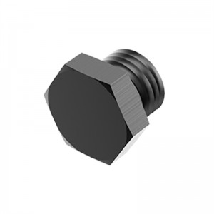 Blocco Off Cap Maschio Adattatore Fitting Plug Lega di Alluminio