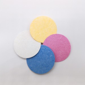 Spugna facciale biodegradabile cellulosa compressa cellulosa per la cura della pelle spugna facciale