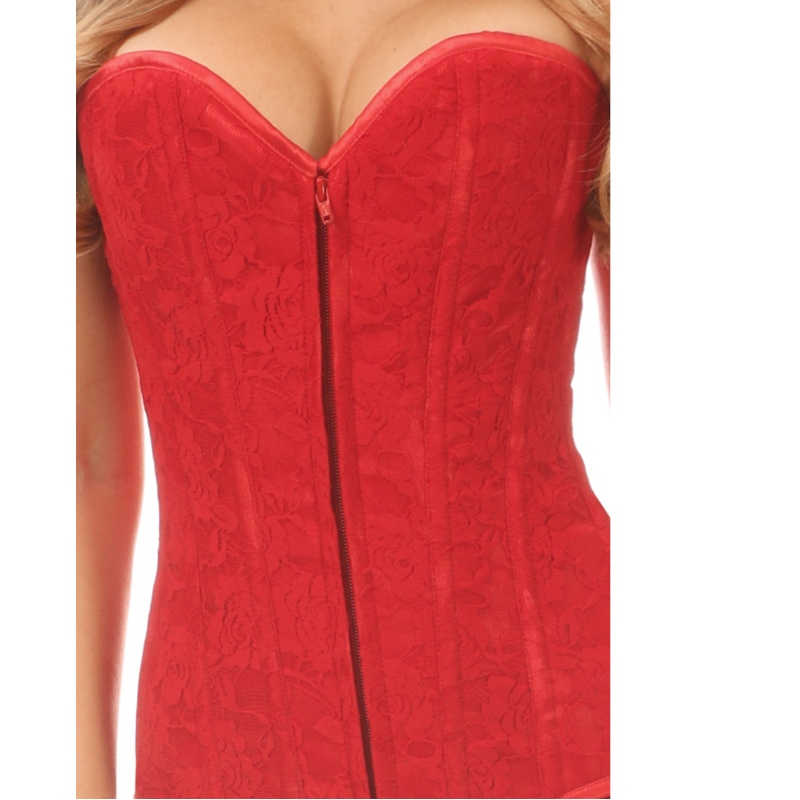 CORsetto OVERBUST DI LACE ROSSO