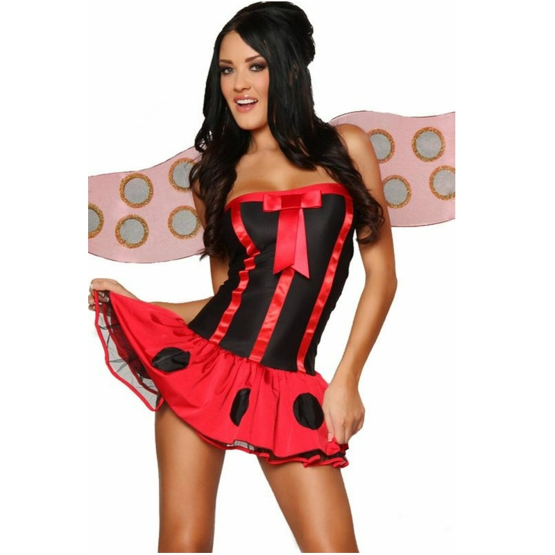 COSTUME DI HALLOWEEN LADYBUG SEXY LADYBUG