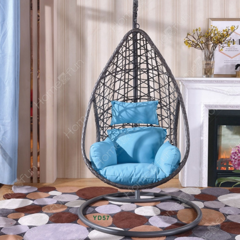 Di alta Qualità Colori multipli Esterni Indoor Rattan Patio Sedia Uovo Swing Sedia Appesa Patio Giardino Swing Chair