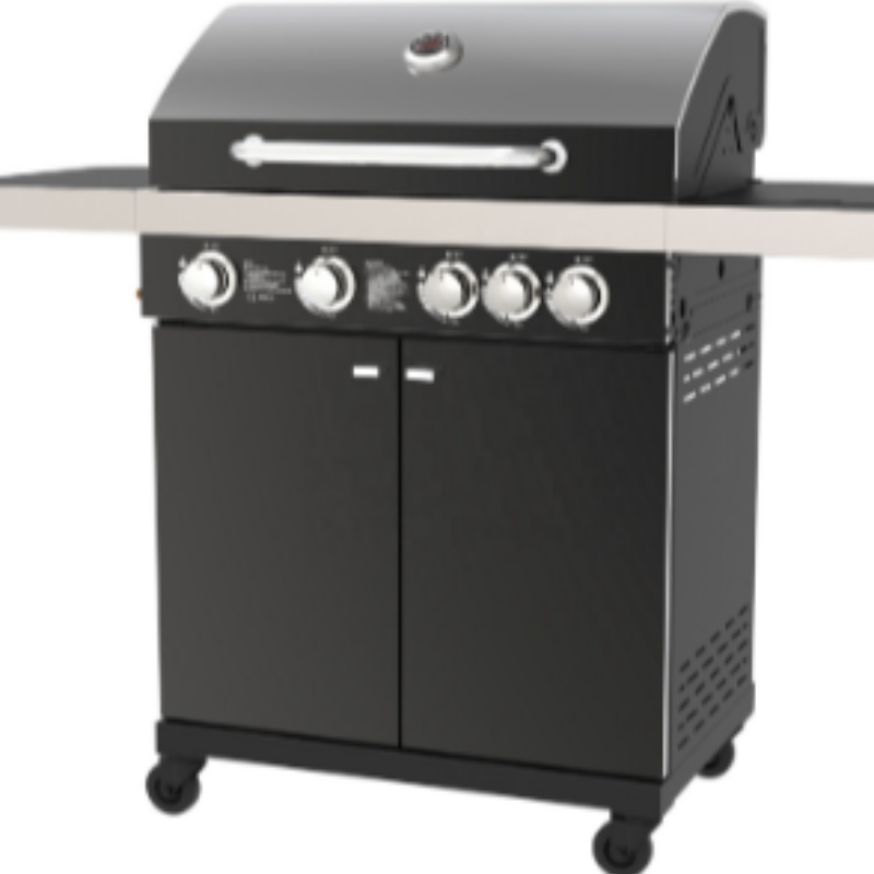 Vendita calda Giardino Gas BBQ Grill OEM Gas e Carbone BBQ Grill con Cabinets Ruote Acciaio Inox Gas Barbecue Grill