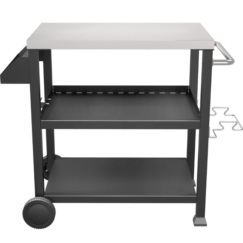 Multifunzionale Rimovibile Mensola Da Cucina Organizzatore Stoccaggio Rack Cucina Tavolo da lavoro 2Pcs 6 Pollice PE Ruote