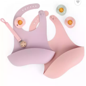 Bib in silicone Bib regolabile impermeabile da tavola Food Grade Bib