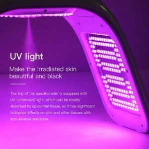 7 colori PDT LED LED LIGHT 5D COLLAGEN Light Therapy Beauty Machine per il ringiovanimento della pelle Acne Rimuovi, Stringimento della pelle, Rimozione del pigmento, trattamento dell\'acne, ringiovanimento della pelle, rimozione delle r...