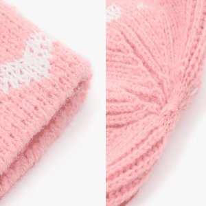 Cappello a maglia jacquard filato riflettente