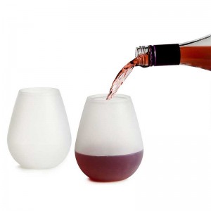 Bicchieri da vino in silicone all\'aperto tazze di silicone indistruttibili per il picnic da viaggio