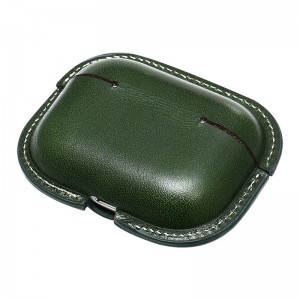 Nuova custodia protettiva di Apple AirPods Pro2, custodia protettiva integrata in pelle di vitello in pelle di vitello e pelle di vitello, custodia per crash Bluetooth Case in pelle resistente agli incidenti.