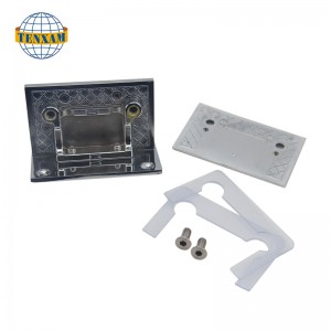 Clip di vetro quadrato a doppio lato