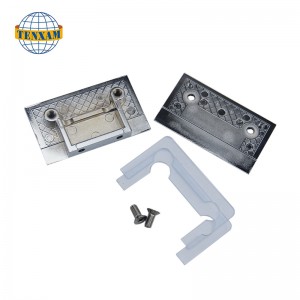 Morsetto di vetro a doppio foro cambered da 0 gradi